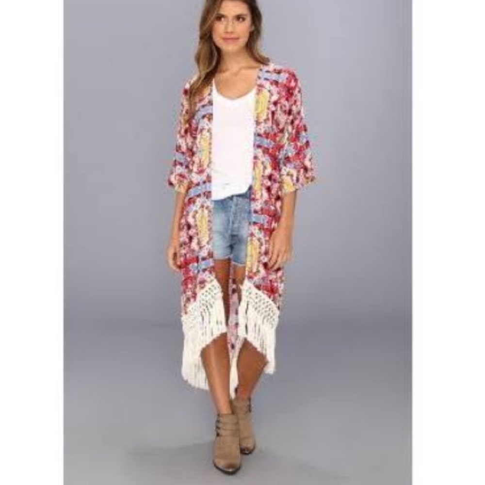 MINKPINK garden floral kimono